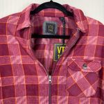 VTG 1948 Red & Pink Plaid Chore Fleece Jacket Full Photo 1