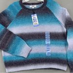 BB Dakota By Steve Madden crew neck sweater blue stripe large new Photo 0