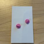 NWT New on Card cassette tape hard enamel shiny metal pin button flair Blue Photo 2