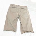 Buffalo David Bitton  Samuella Mid Rise Bermuda Shorts Size 6 Solid Khaki Tan Photo 2