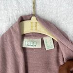 LOGO Lounge Womens Cardigan Size L Two Toned Handkerchief Open Front Pink Size L Photo 5