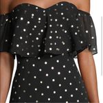 Lovers + Friends  Revolve Lush Strapless Dress in Black Gold Polka Dot size Small Photo 8