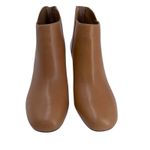 Calvin Klein Boots Womens 8 M Tan Lorah Luxor Ankle Chunky Heel Leather Booties Photo 1