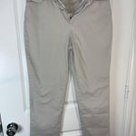 Gloria Vanderbilt Cotton Spandex Amanda Khaki Light Tan Logo Pockets Pants Sz 10 Photo 2