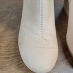 Toms Womens Kelsey Booties 6 Beige Leather Suede Round Toe Slip On Ankle Wedge Photo 7