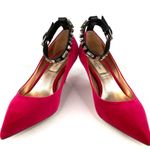 Valentino Garavani  Studded Velvet Crystal Embellished Ankle Strap Pumps EU 35 Photo 12