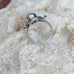 Moonstone Sterling Silver Ring Size 8 Silver Photo 4