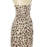 Escada Metallic Animal Print Strapless Dress SzM Size M Photo 1