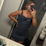 Oh Polly  Bodycon Dress Blue Mini Photo 0