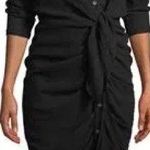 Peyton Jensen Asymmetrical Black Dress Photo 1