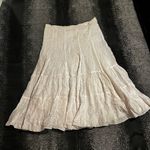 Womens sz8 Isabella Bird 100% Linen White Maxi Skirt Size 8 Photo 0
