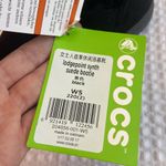 Crocs LODGEPOINT Black Faux Suede Leather Ankle Boots Size 5 Women’s NEW! Photo 6