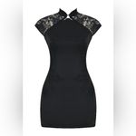House Of CB  'Thea' Black Embroidered Mini Dress NWOT size‎ L Photo 11