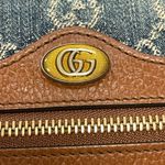 Gucci Ophidia Denim GG Monogram w/ Calfskin Leather Shoulder Bag - Preowned Photo 6