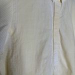 Habitat  Button up yellow and white ombre‎ and striped Shirt Sz L Photo 3