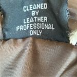 Vintage Coat Women Large Brown Leather Utility Chore Hood Patch Pocket western Photo 5