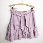 TULA Rosa lavender ruffle hem scallop detail mini skirt Photo 11