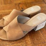 Eileen Fisher Beige Mules with Suede-like Finish and Minimalist Design 7.5 Photo 1