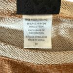 Daytrip  Tan Sweatshirt w/ Multicolor Beaded Embellished Shoulders Size Medium Photo 7