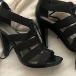 Apt. 9  Black Strappy Tie Up Heels sz 7 Photo 0
