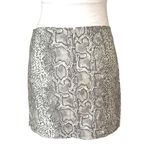 VTG Snakeskin Mini Skirt Womens Size 4 Photo 2