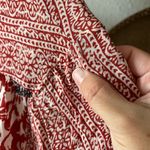 Free People Rouge open cardigan floral Balloon Sleeve Top Red XS Photo 6