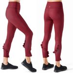 Urban Savage NWT Ruffle Leggings Black Cherry Size Medium Photo 1