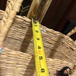 Vintage Woven Straw Basket Handbag Tote Bag Photo 9