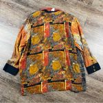 Vintage CAROLE LITTLE Blazer Women 16 Patchwork Art To Wear Oversized Rayon USA Red Photo 10
