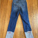 MOTHER Denim The Insider Crop Step Chew Jeans in Dancing on Coals size 25 New Blue Photo 9