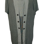 Perceptions Vintage 90's Dress Striped Button Front Career Womens Plus Size 22 Photo 0