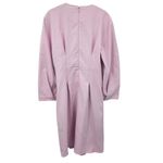 Tibi Lace-Up Crepe Midi Dress Purple Lilac Size 8 Photo 14