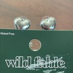 Wild Fable silver Bubble Heart Fringe Post Drop Earrings Photo 3