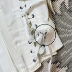 Camp Vintage Girdle Corset Lace Up Brace Boning USA S Small M Medium L Large 35 White Photo 9