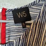 W5 Anthropologie Sleeveless Striped Blouse Zip Up Flowy Top Size Extra Small Photo 1