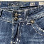 Miss Me  Indigo Boot Cut Jeans Bedazzled Bling Gem Size 28 JP6015BR Photo 2