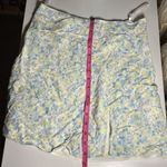 Silk floral mini skirt w small slit Size M Photo 3