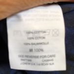 Madewell  royal‎ blue plaid button down pullover shirt Photo 6