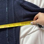 Womens Blue Sequined Long Sleeve Sweater Winter Holiday Christmas Y2K Retro Size M Photo 2