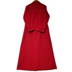 Vintage Fleece Housecoat Robe Loungewear Retro Red & Black Zip Up Women's M Size M Photo 2