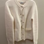 Babaton Aritzia  Button-Up Sweater Cream S Photo 0