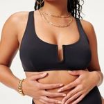 Good American Bikini Top Extra Large U Ring Vegas Black Beach Swim Minimal NWT Photo 0