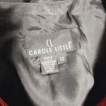 carole little Vintage leopard tweed embroidered waiatcoat vest size 12 Photo 4