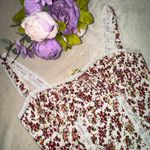 Boutique NWT White Floral and Lace Corset Top Photo 3
