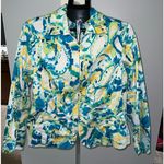Coldwater Creek  Women's Multicolor Zip Pockets Blazer Jacket‎ Size 1X Photo 0
