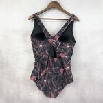 Eddie Bauer  Swim One Piece Swimsuit Size XL Ruched Shaping Twist Beach Cruise Photo 2