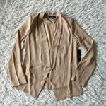 Lulus Miss Punctuality Taupe Lightweight Blazer size Medium Photo 1