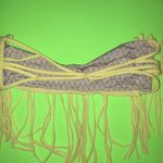 Acacia Fringe Bandeau Bikini Top‎ in Lemonade Yellow Photo 7