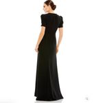 Mac Duggal NWT Puff Sleeve Black Cut Out Gown Dress 6 2630 Photo 3