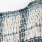 Madewell NEW  Lucie Elbow-Sleeve‎ Smocked Mini Dress in Lebaum Plaid, XL Photo 13